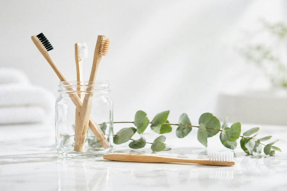 Calm desk setup with notebook and plant symbolizing mindful spending habits